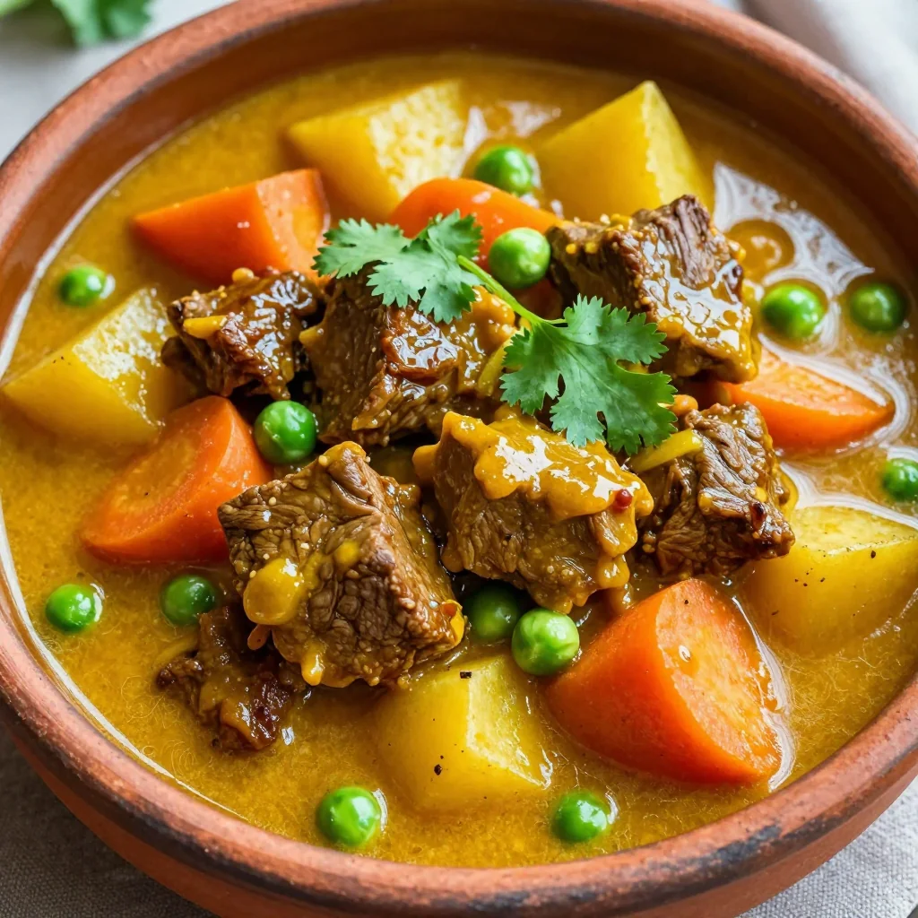 Winter Comfort Slow Cooker Beef and Vegetable Curry