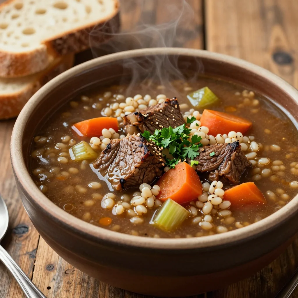 Cozy Beef and Barley Soup for MLK Day Dinners