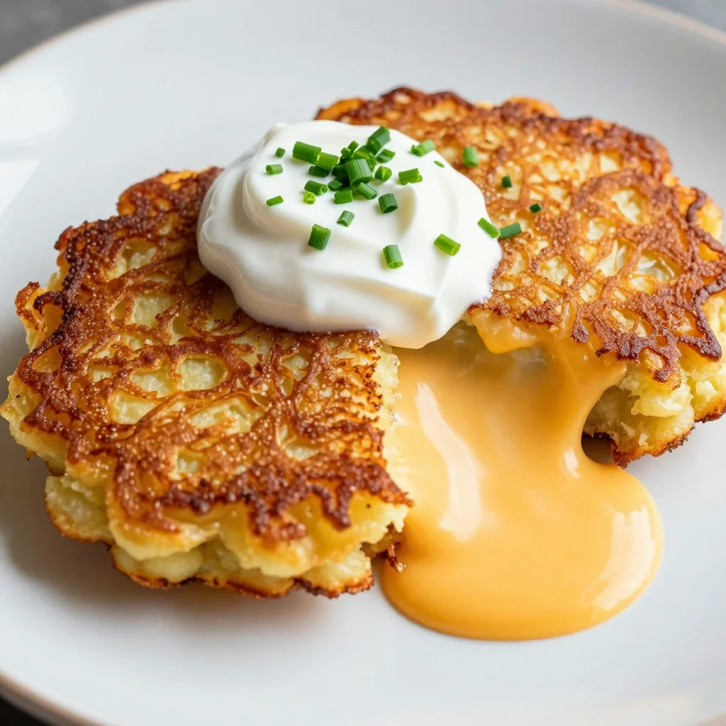 Cheesy Potato Pancakes for a Leftover Breakfast