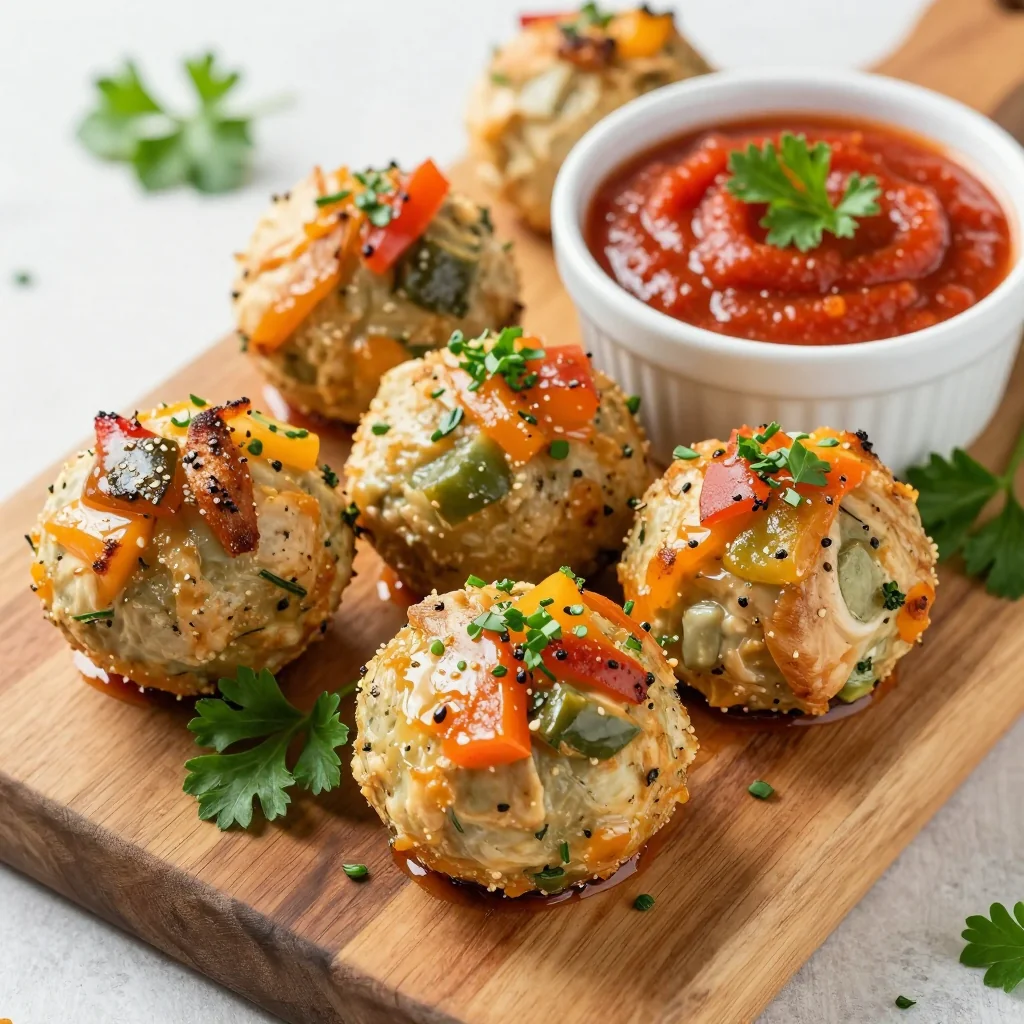 Kid-Friendly Baked Chicken And Veggie Balls