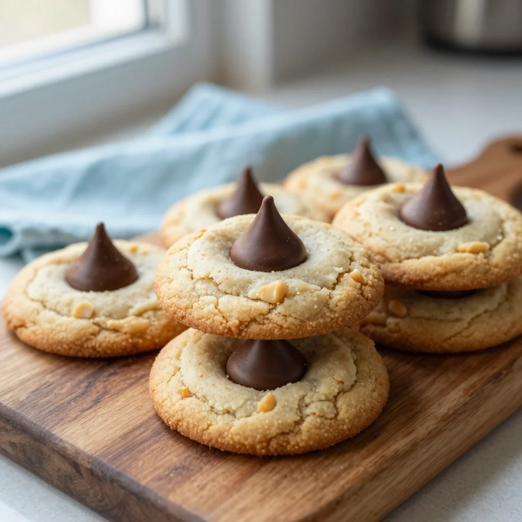 Peanut Butter Blossom Cookies with Hershey Kisses