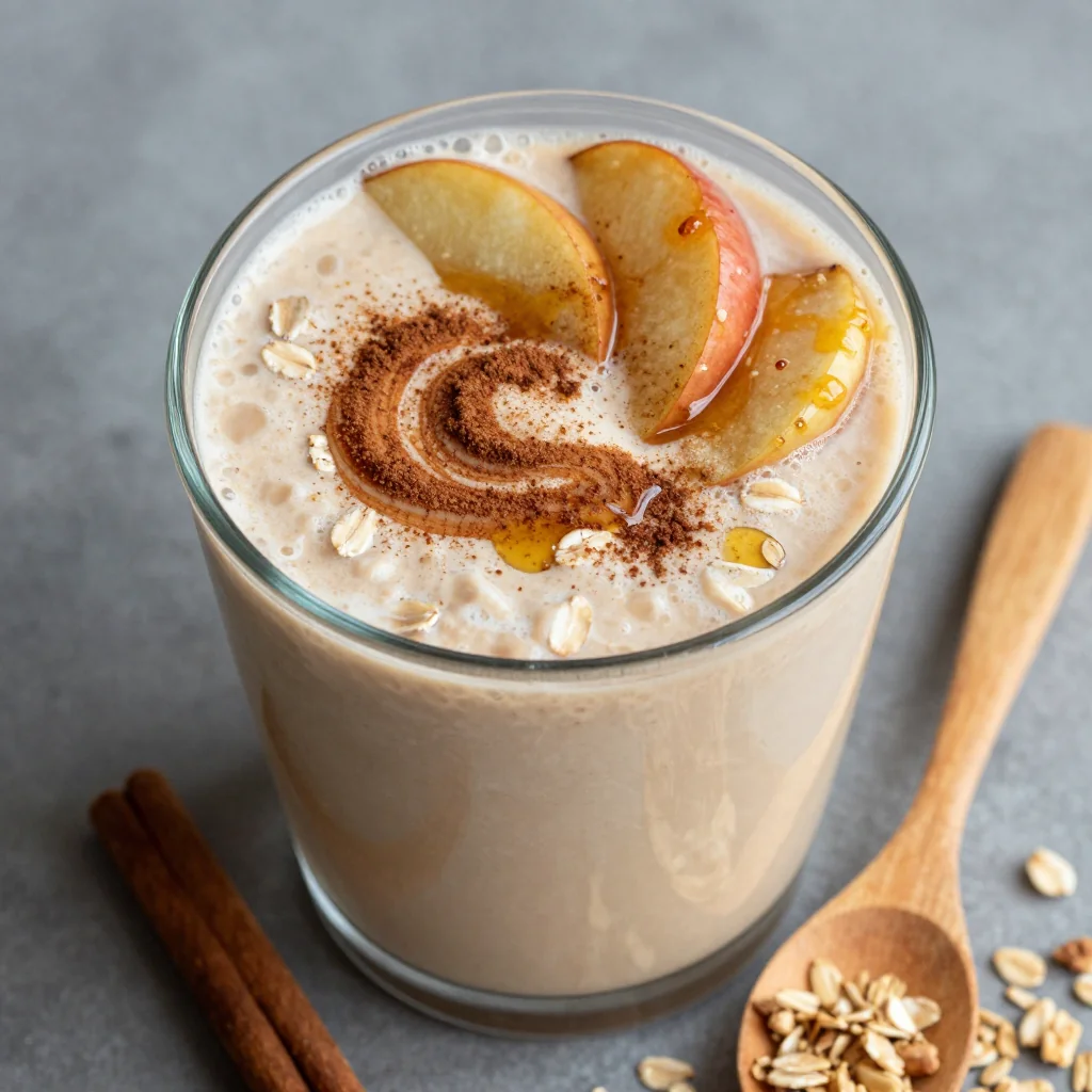 Cinnamon Apple Oatmeal Smoothie for Cozy Mornings
