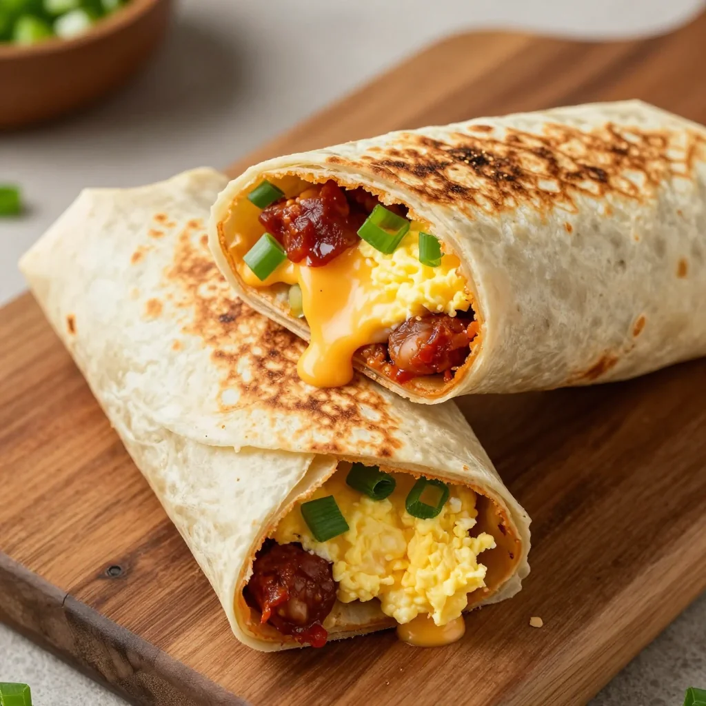Freezer-Ready Breakfast Burritos for New Year's Day Brunch