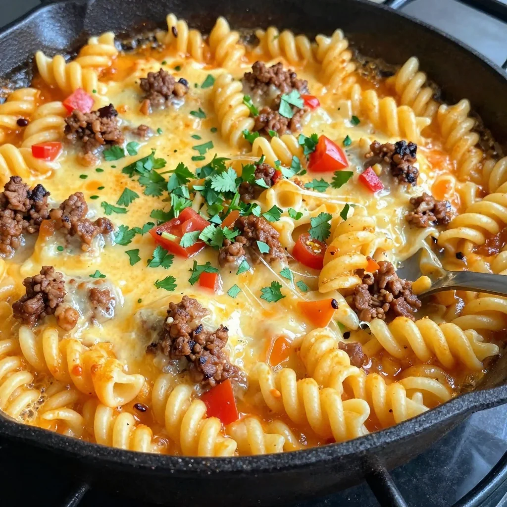 Cheesy Taco Pasta Skillet for Quick Weeknight Meals