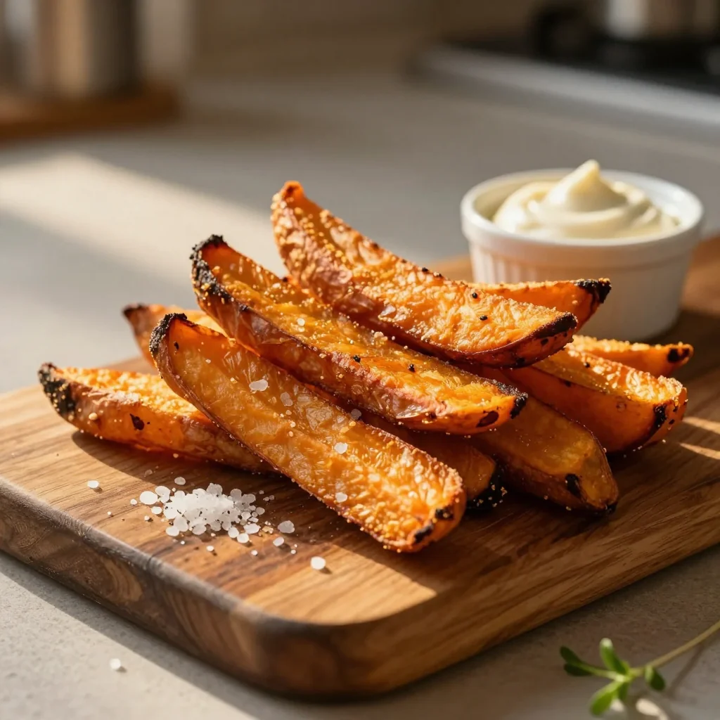 Baked Sweet Potato Fries Crispy Seasoned