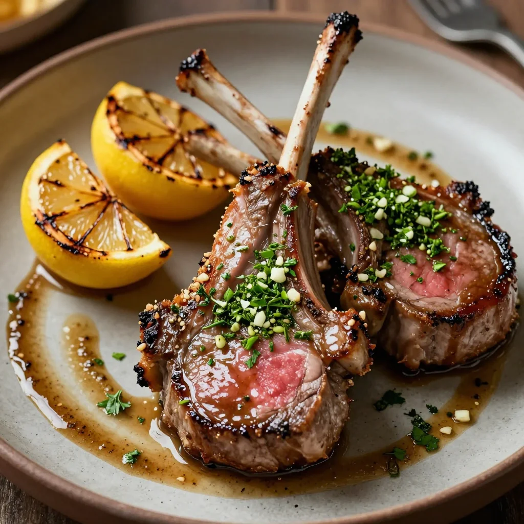 Whole30 Garlic Herb Lamb Chops for Special Dinner