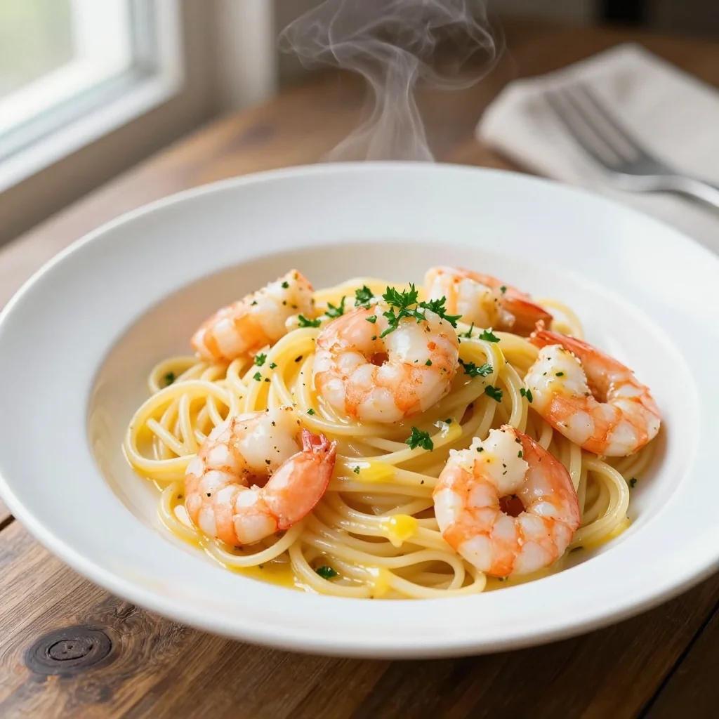 Lemon Garlic Butter Shrimp Pasta