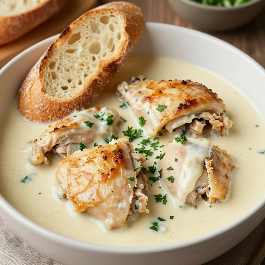 Creamy Garlic Chicken for Winter Comfort Food Dinners