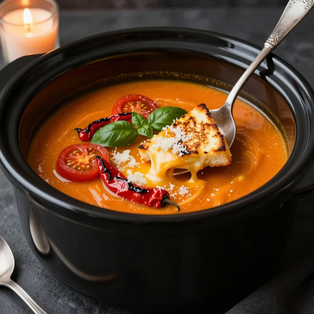 Cozy Slow Cooker Freezer Creamy Tomato Soup for Winter Vibes