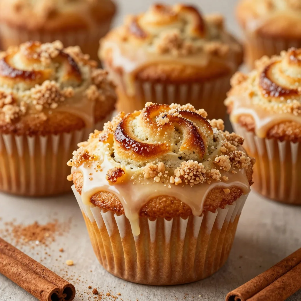 Easy Homemade Cinnamon Roll Muffins with Streusel