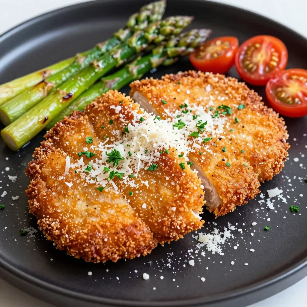 Crispy Parmesan Crusted Chicken For A Fancy Weeknight Meal