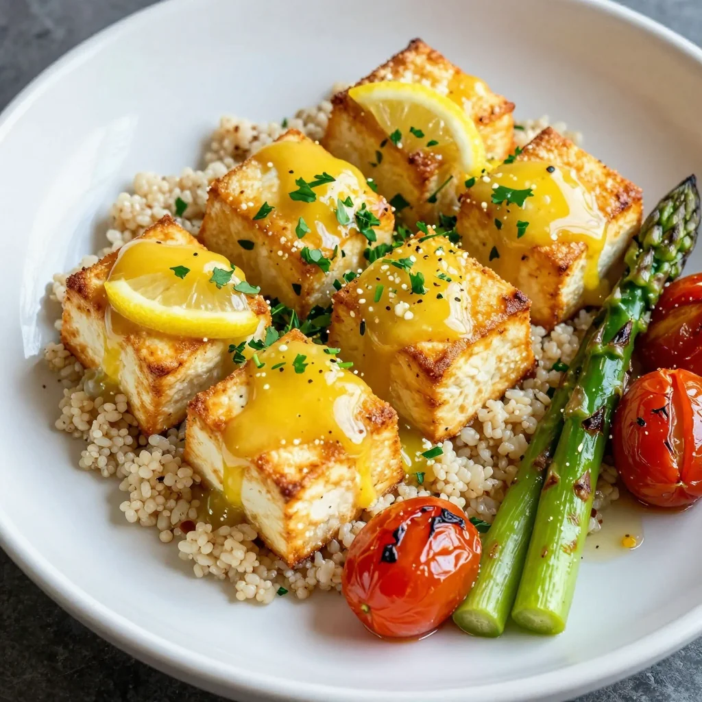 Lemon Garlic Baked Tofu for a Plant-Based Dinner