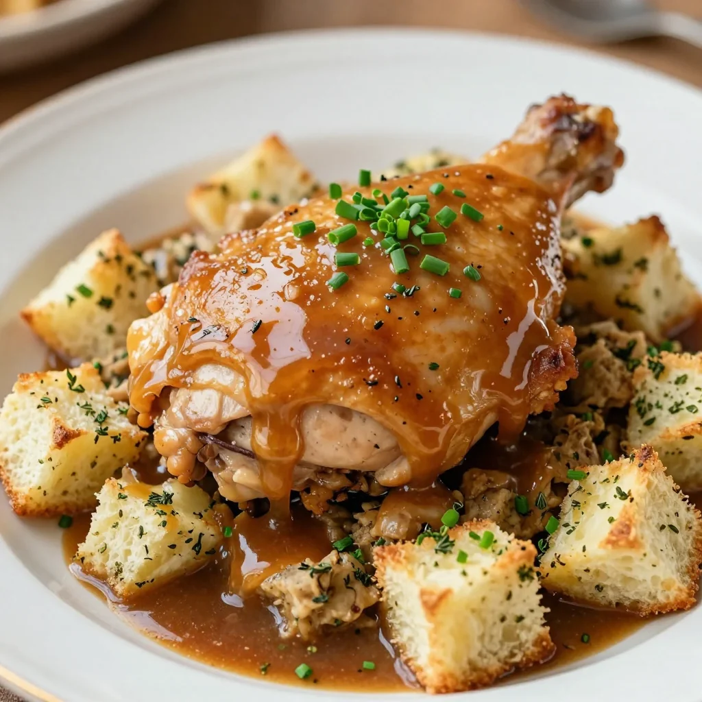 Slow Cooker Chicken and Stuffing for a Comfort Dinner