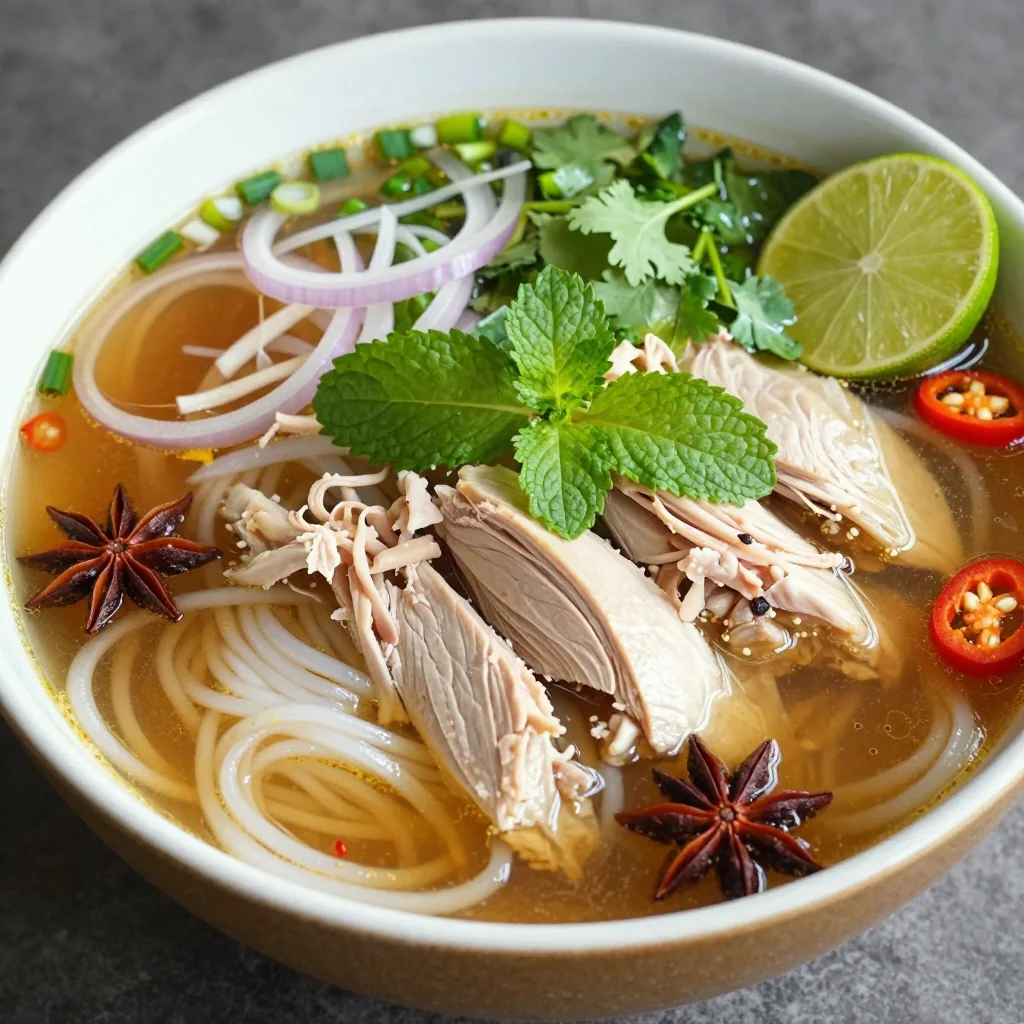 Slow Cooker Chicken Pho for a Healthy Comfort Food