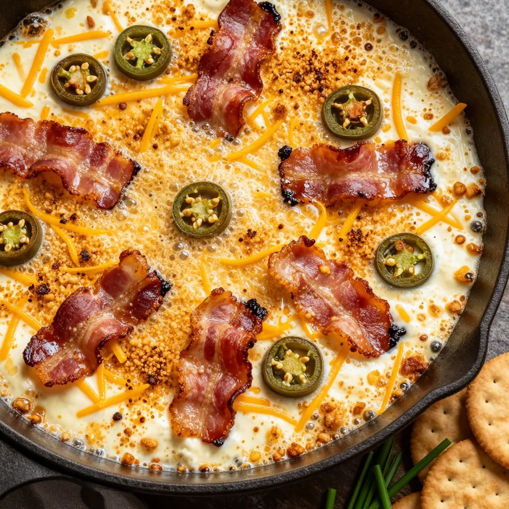 NFL Playoffs Jalapeno Popper Dip That Is Bacon Lovers Dream And Perfect With Crackers