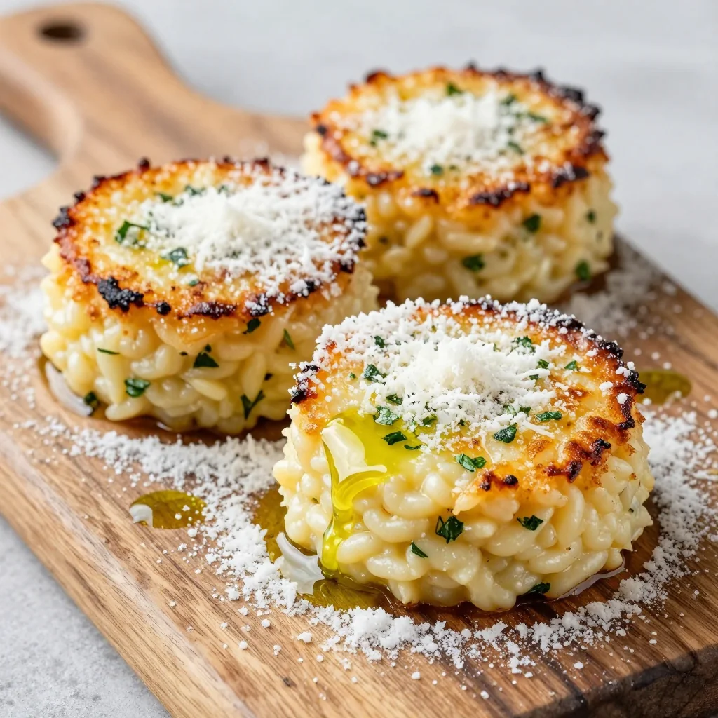Easy Weeknight Risotto Cakes with Parmesan