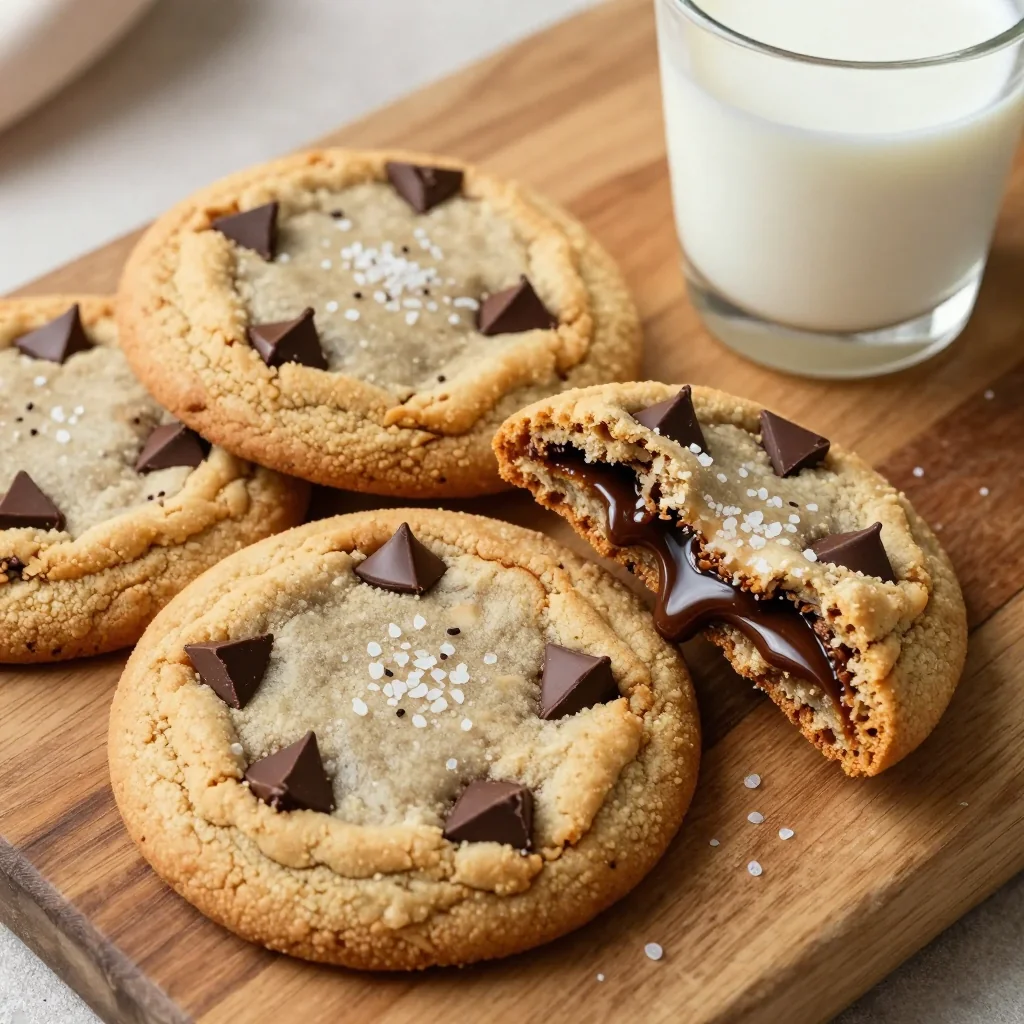 Indulgent Chocolate Chip Cookies with Sea Salt and Dark Chocolate