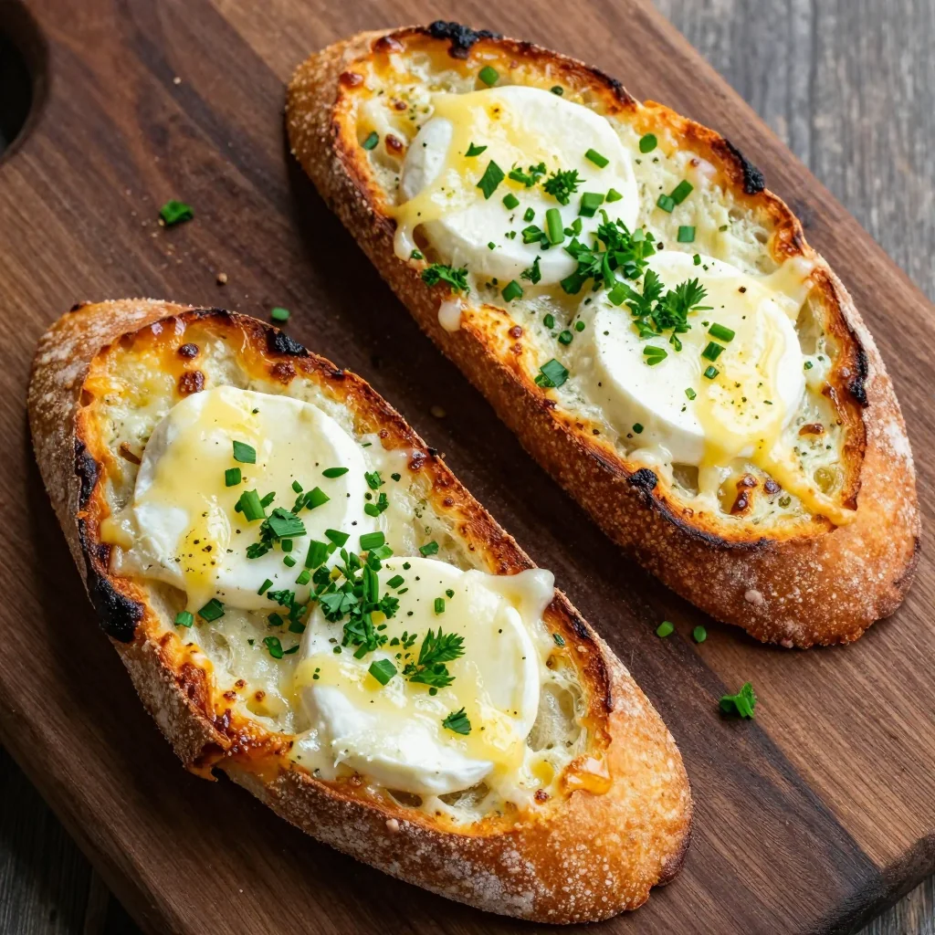 Indulgent Cheesy Garlic Bread with Fresh Herbs