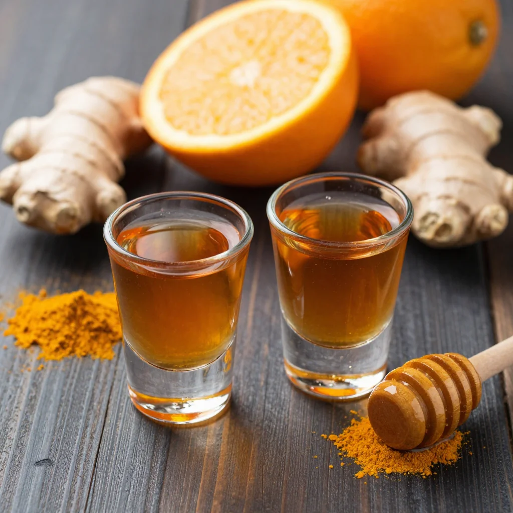 Anti Inflammatory Ginger And Turmeric Detox Shot
