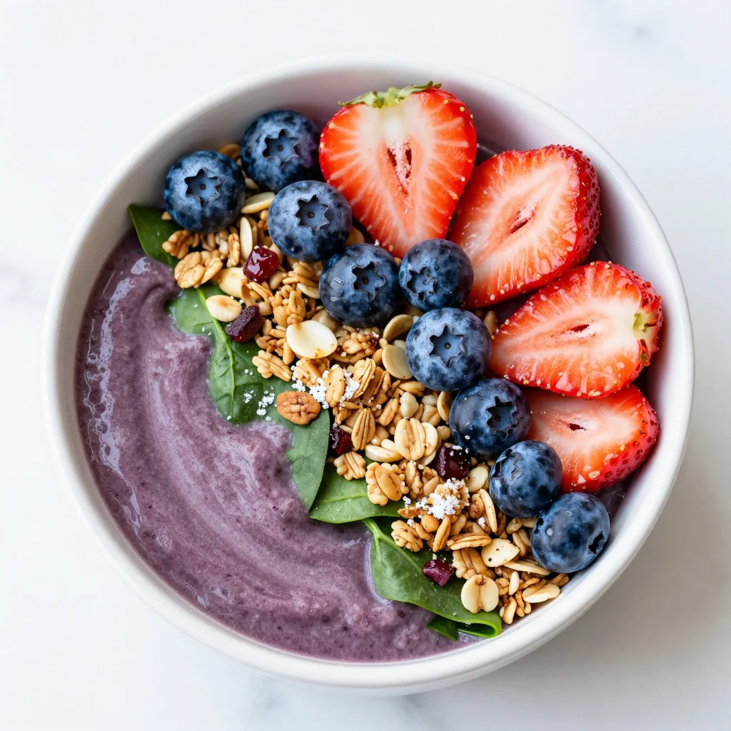 Freezer Prep Breakfast Breakfast Breakfast Smoothie Bowls with Granola and Fruit