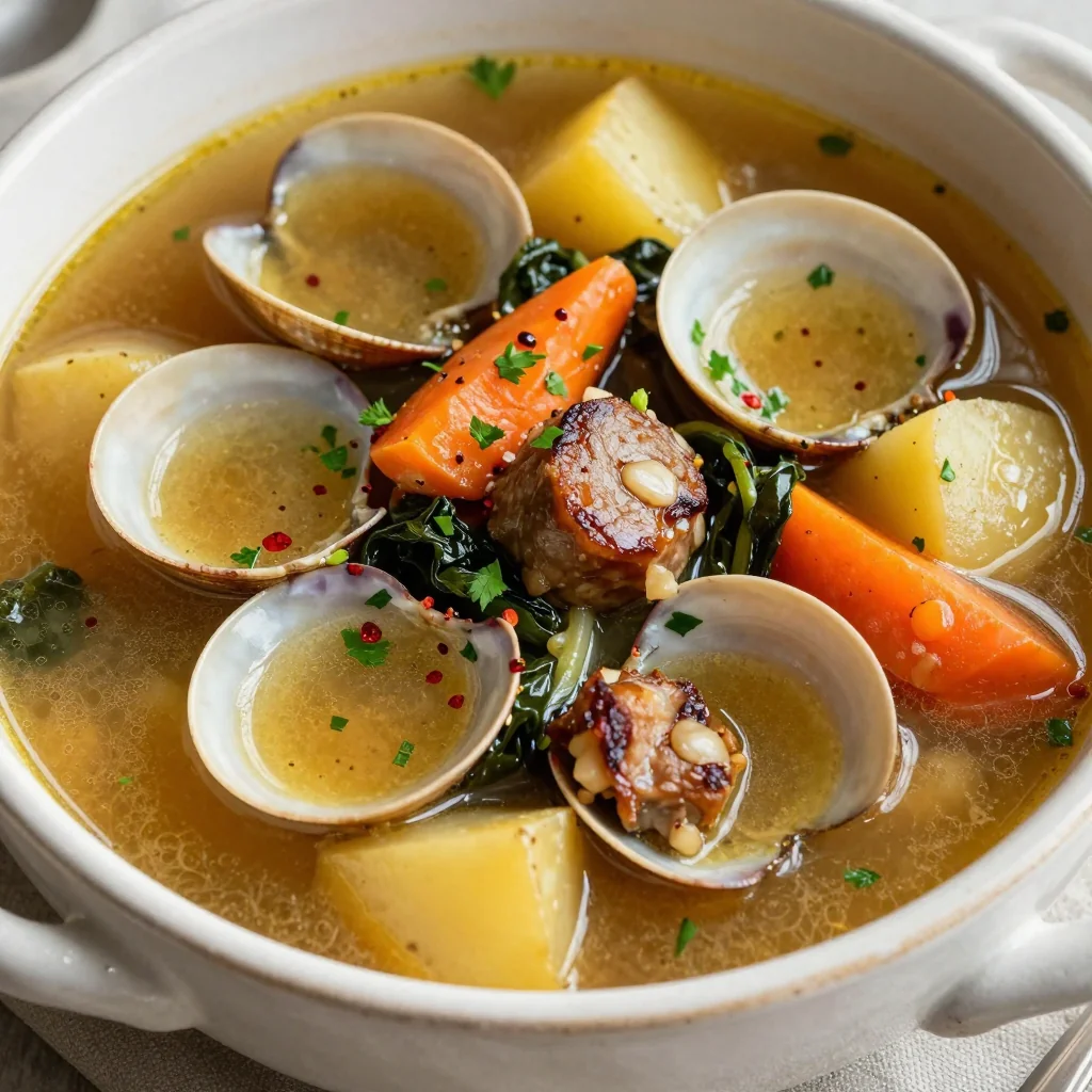 New Year's Day Slow Cooker Clam And Sausage Stew