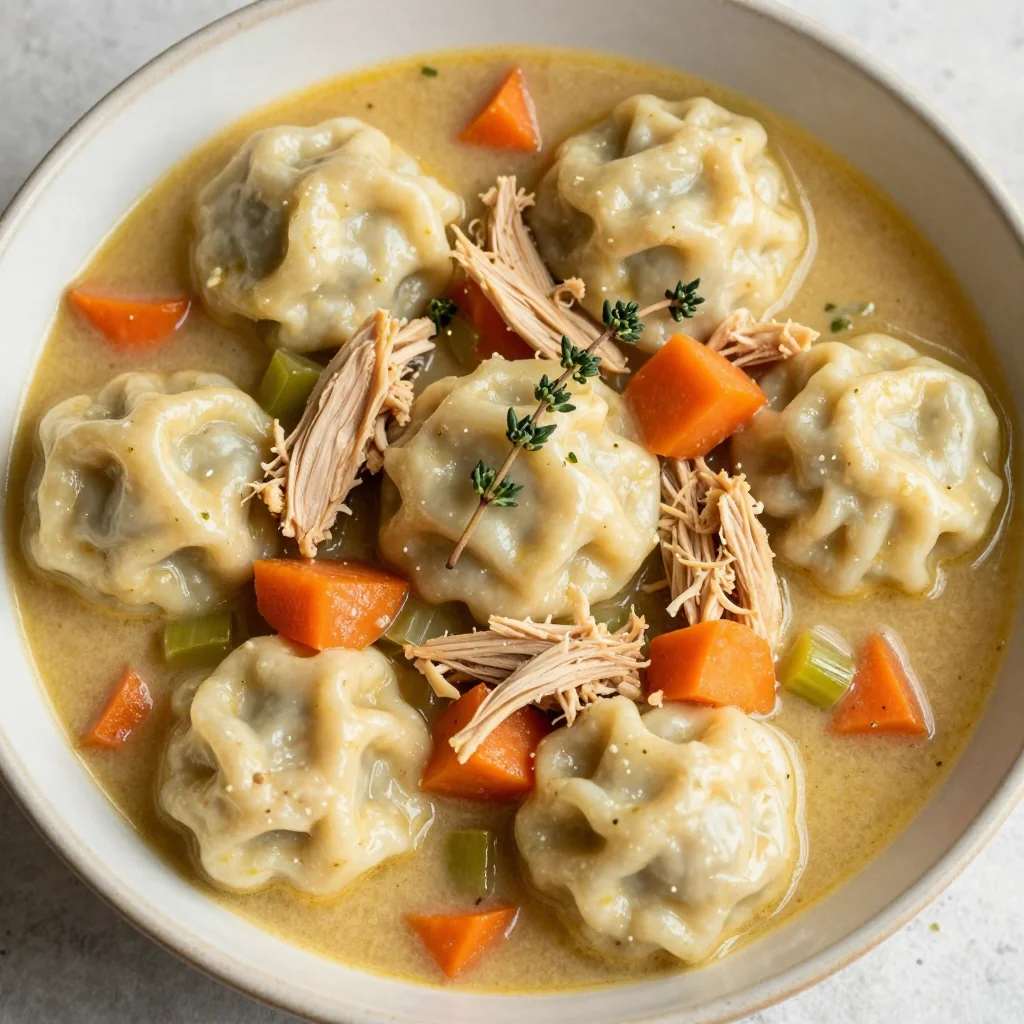 Slow Cooker Chicken and Dumplings for a Sunday Meal