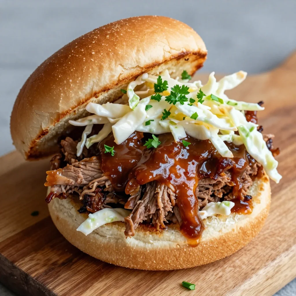 Game Day Slow Cooker BBQ Pulled Pork Sliders Recipe