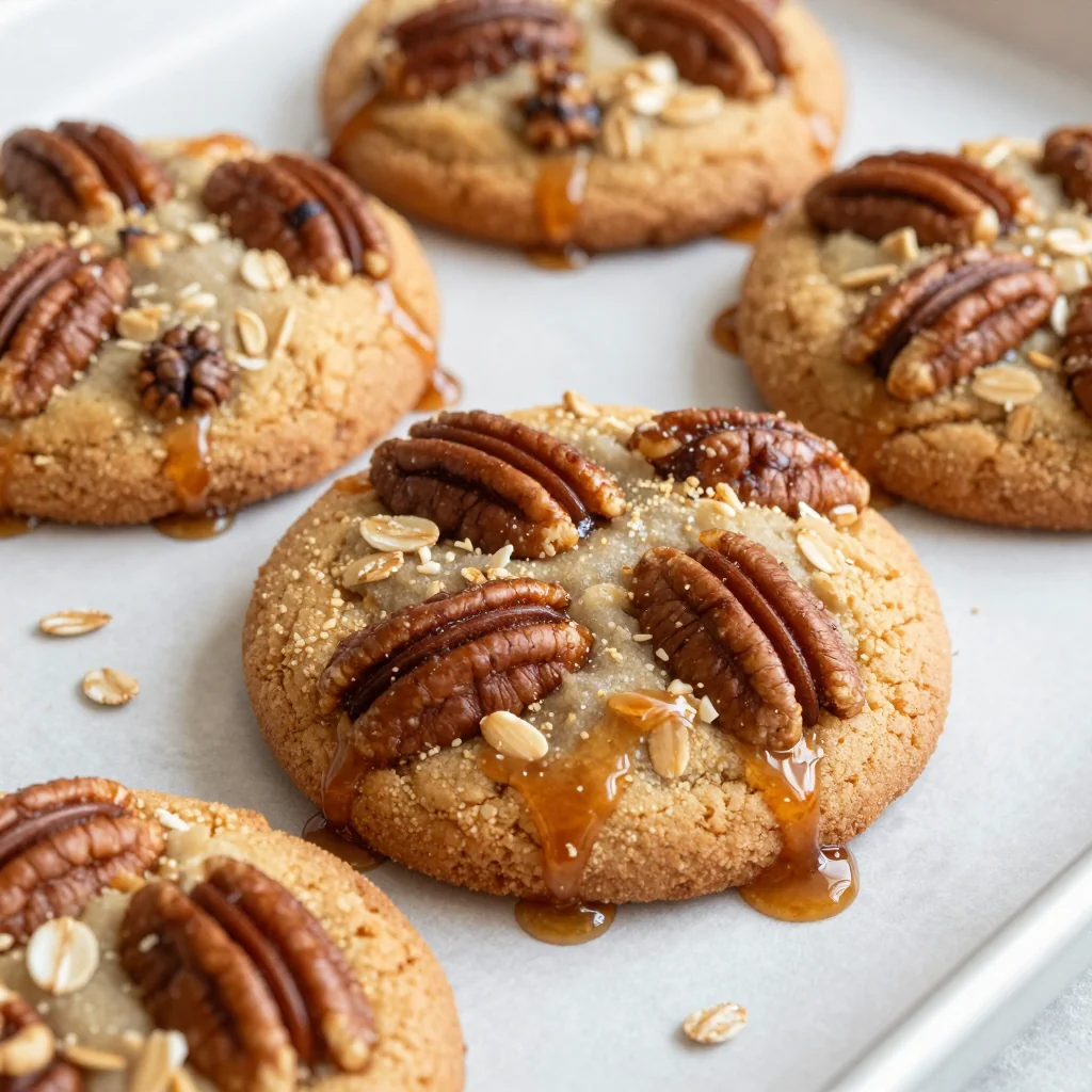 Warm Maple Pecan Oatmeal Cookies Straight from the Freezer