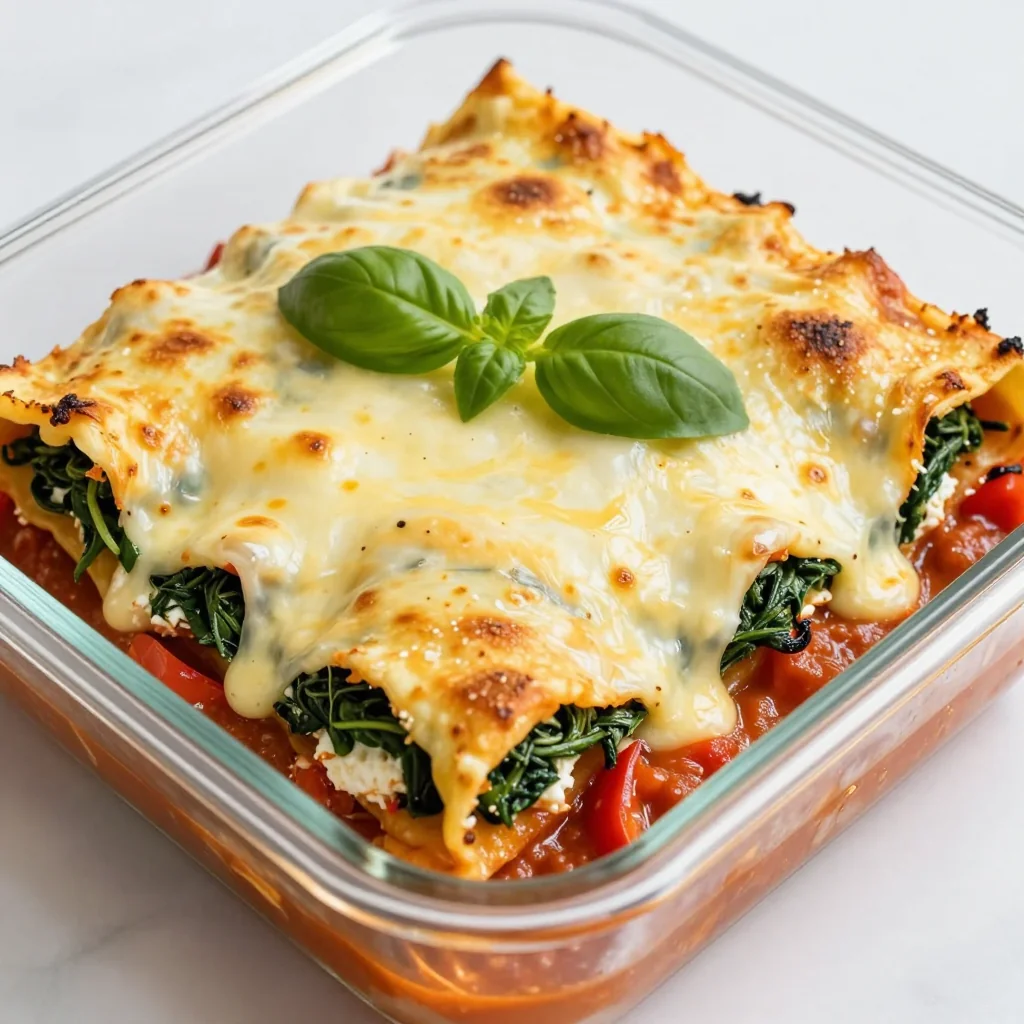 Freezer Friendly Veggie Lasagna Rolls For Meal Prep