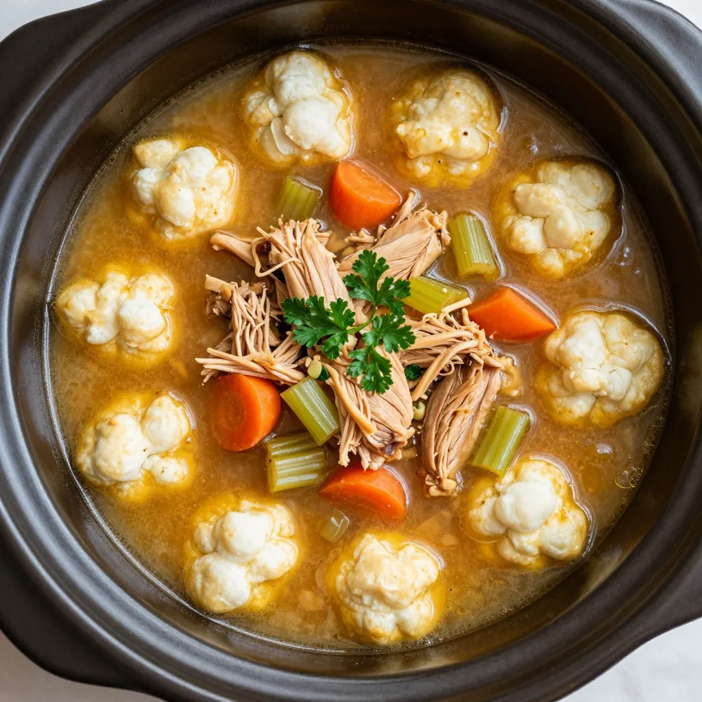 Slow Cooker Chicken and Dumplings for a Cozy Winter