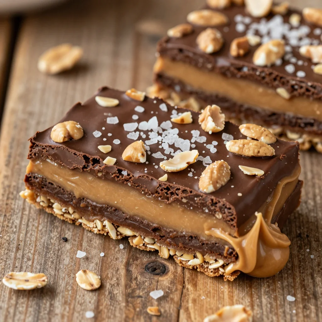 No Bake Peanut Butter Chocolate Oat Bars