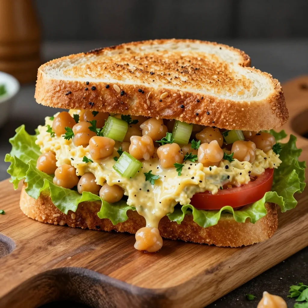 Budget-Friendly Pantry Chickpea Salad Sandwiches