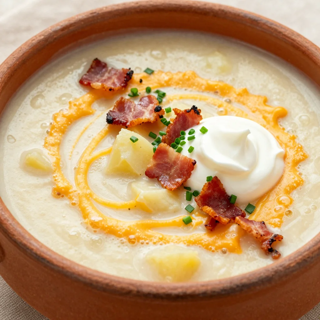 Melt-in-Your-Mouth Creamy Baked Potato Soup