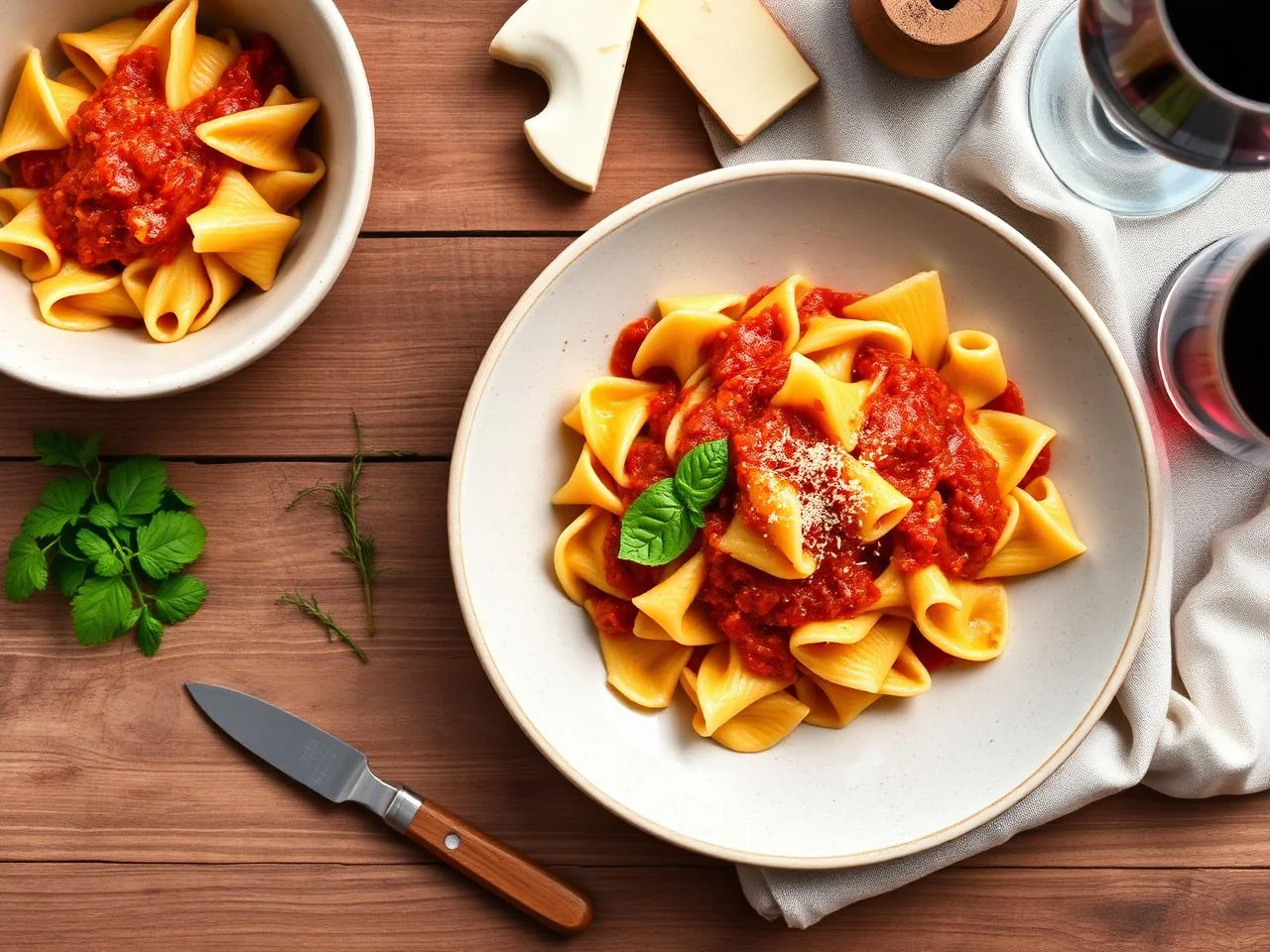 Farfalle With Marinara Sauce