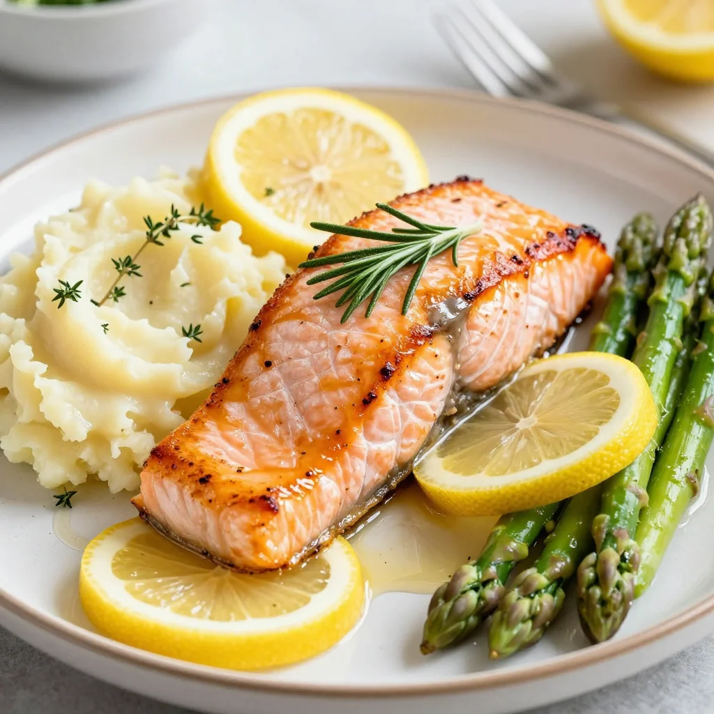 Lemon Herb Salmon for MLK Day Family Brunch