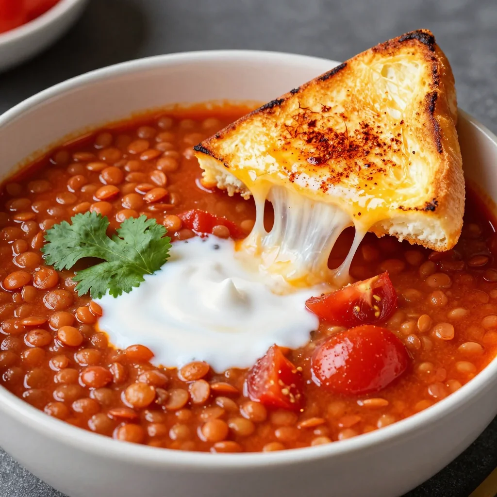 Quick Spicy Tomato and Lentil Soup for Reset