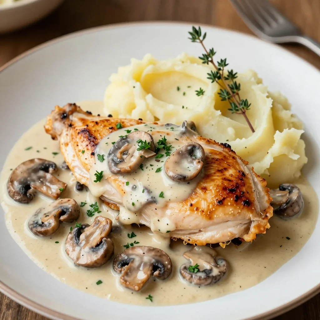 Creamy Mushroom Chicken for Comfort Food Cravings