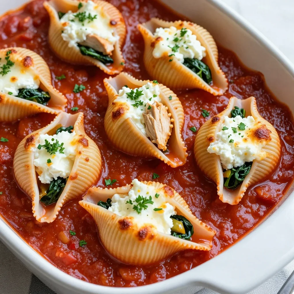 Freezer-Friendly Keto Chicken and Spinach Stuffed Shells for Italian Nights