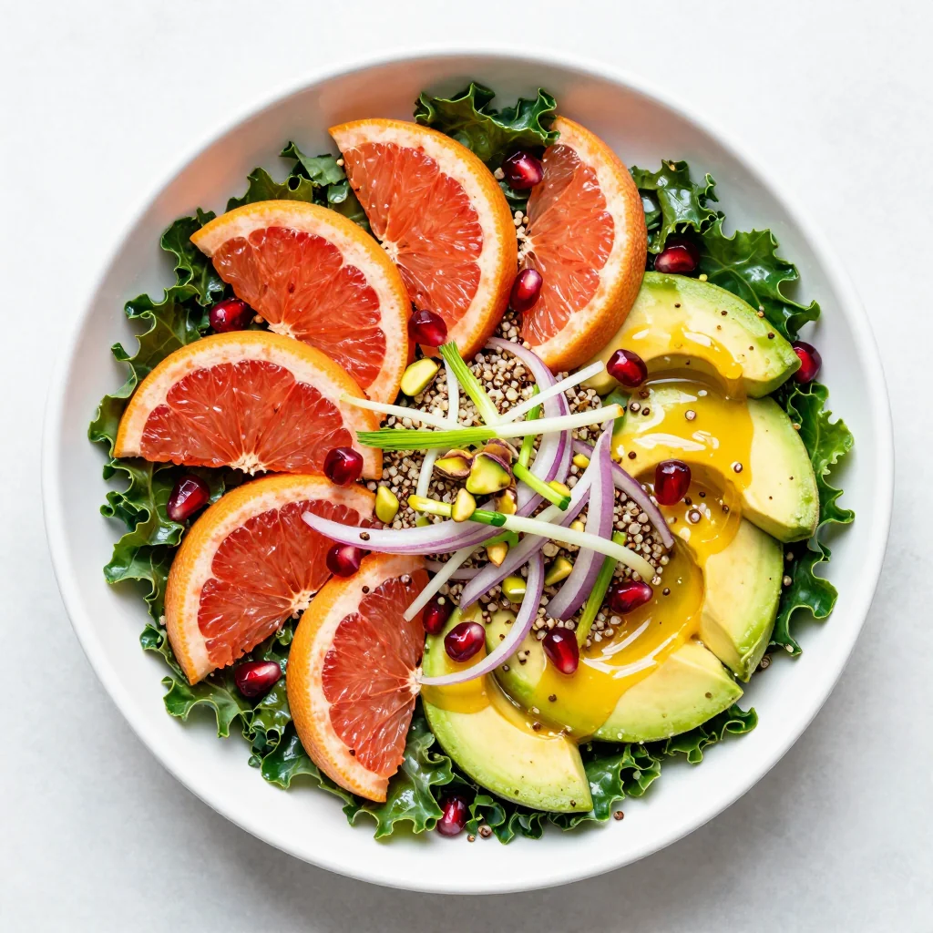 Winter Citrus Detox Salad For New Year Goals