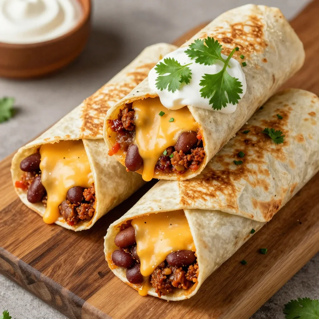 Freezer Friendly Chili Cheese Burritos for Indulgence