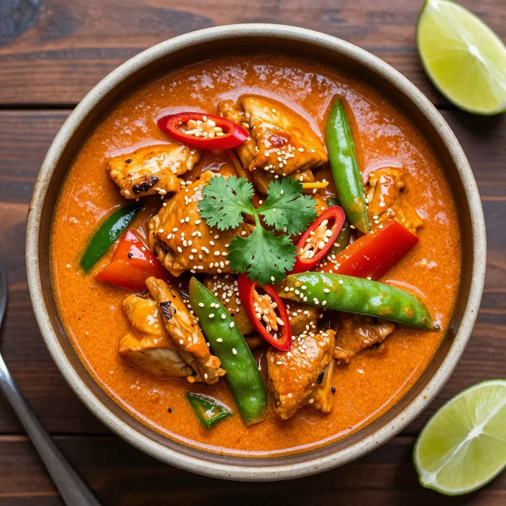 Easy Slow Cooker Thai Coconut Chicken Curry