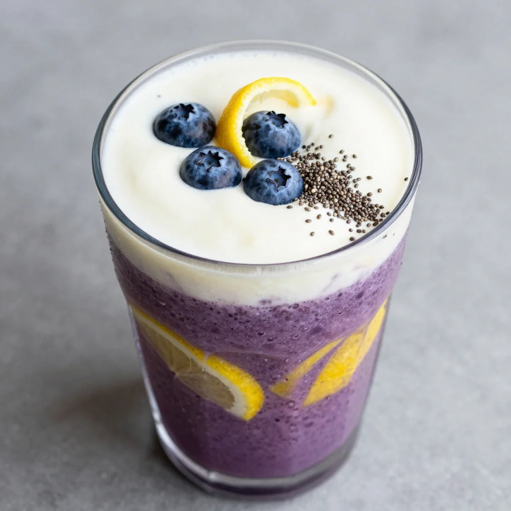 Blueberry Lemon Detox Smoothie For A Bright January Morning