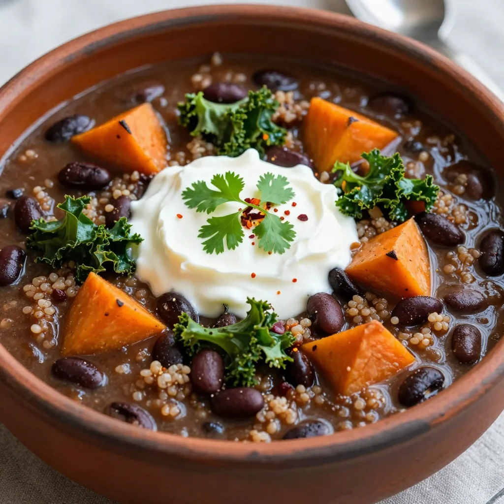 Pantry Clean-Out Hearty Black Bean and Quinoa Stew
