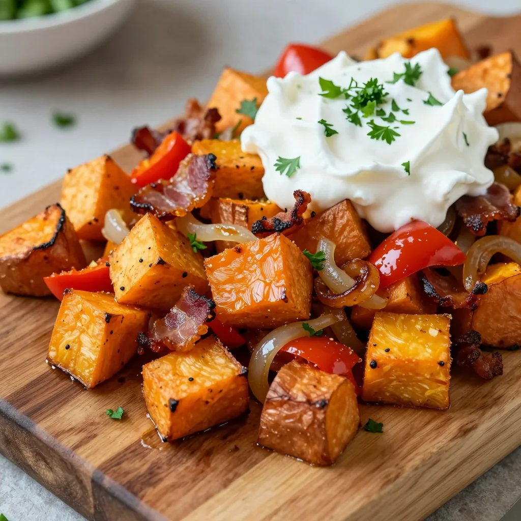 Freezer Friendly Breakfast Hash with Sweet Potatoes