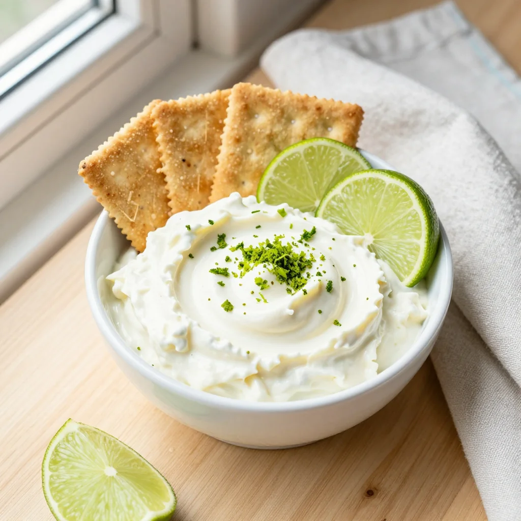 Key Lime Pie Dip with Graham Crackers