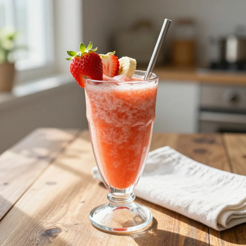 Strawberry Banana Smoothie Healthy Breakfast