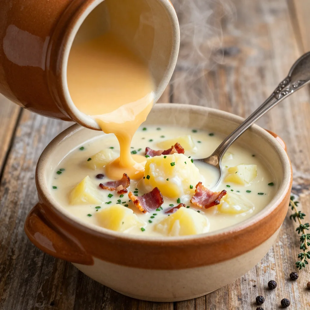 Cozy Slow Cooker Freezer Friendly Potato Soup for January Nights