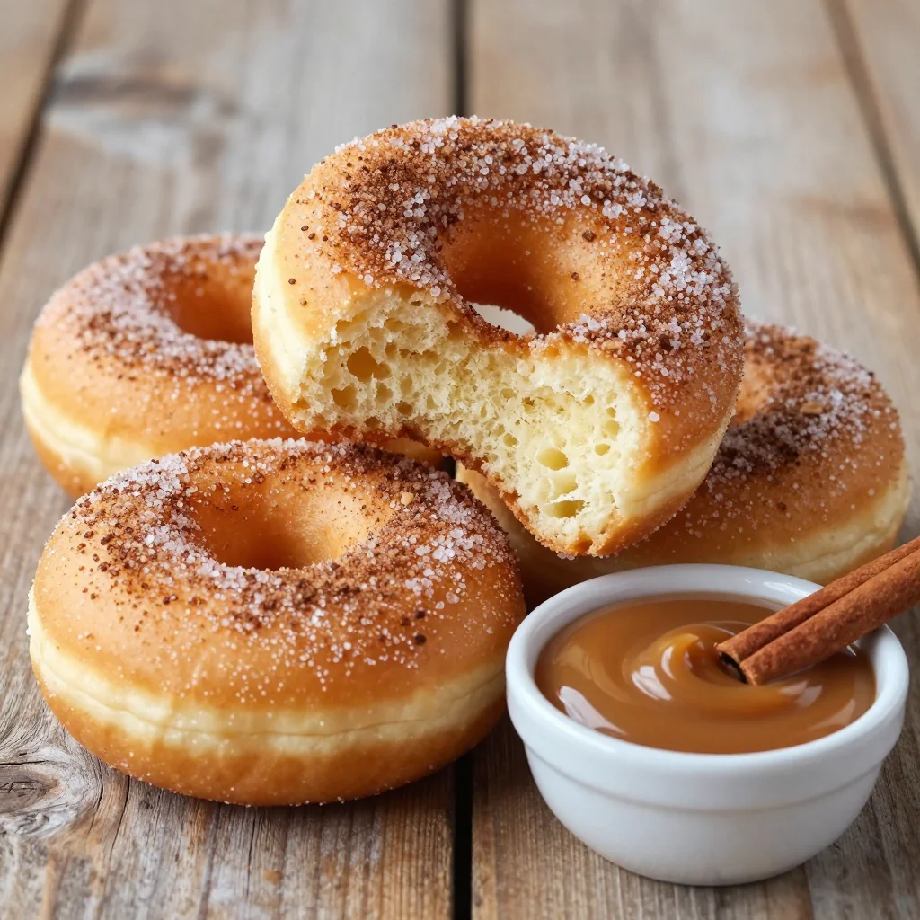 Baked Donuts With A Cinnamon Sugar Coating