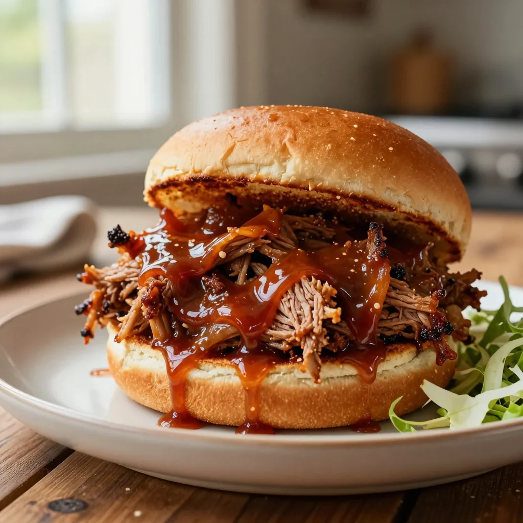 Slow Cooker BBQ Pulled Pork Sandwiches