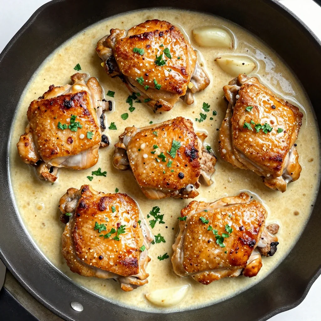 Creamy Garlic Butter Chicken Thighs for a Quick Meal